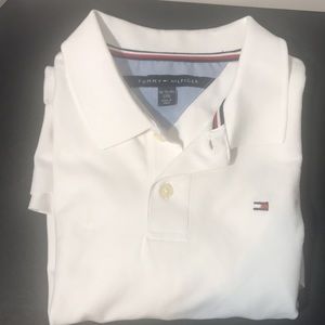 Tommy Hilfinger Boy’s White Polo Size XL (20) new with tags